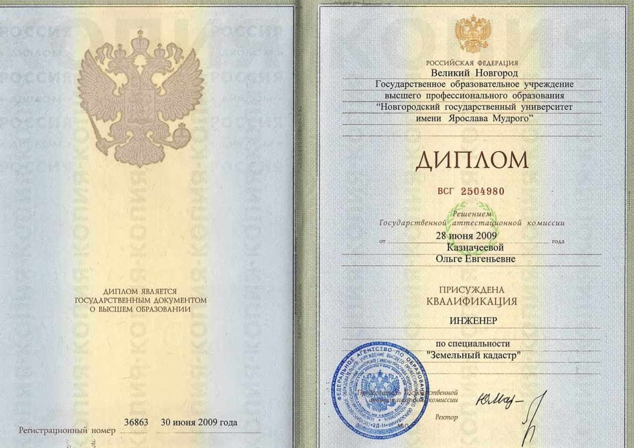 A scanned image of an official certificate or license.